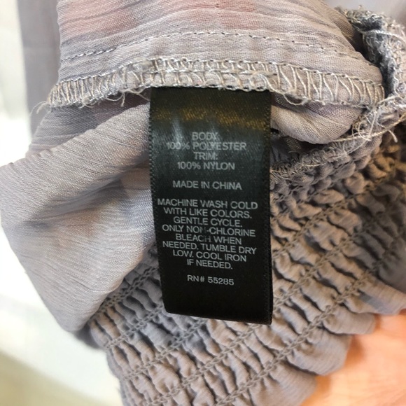 Express grey top with ruffled arm and waist - Picture 3 of 8